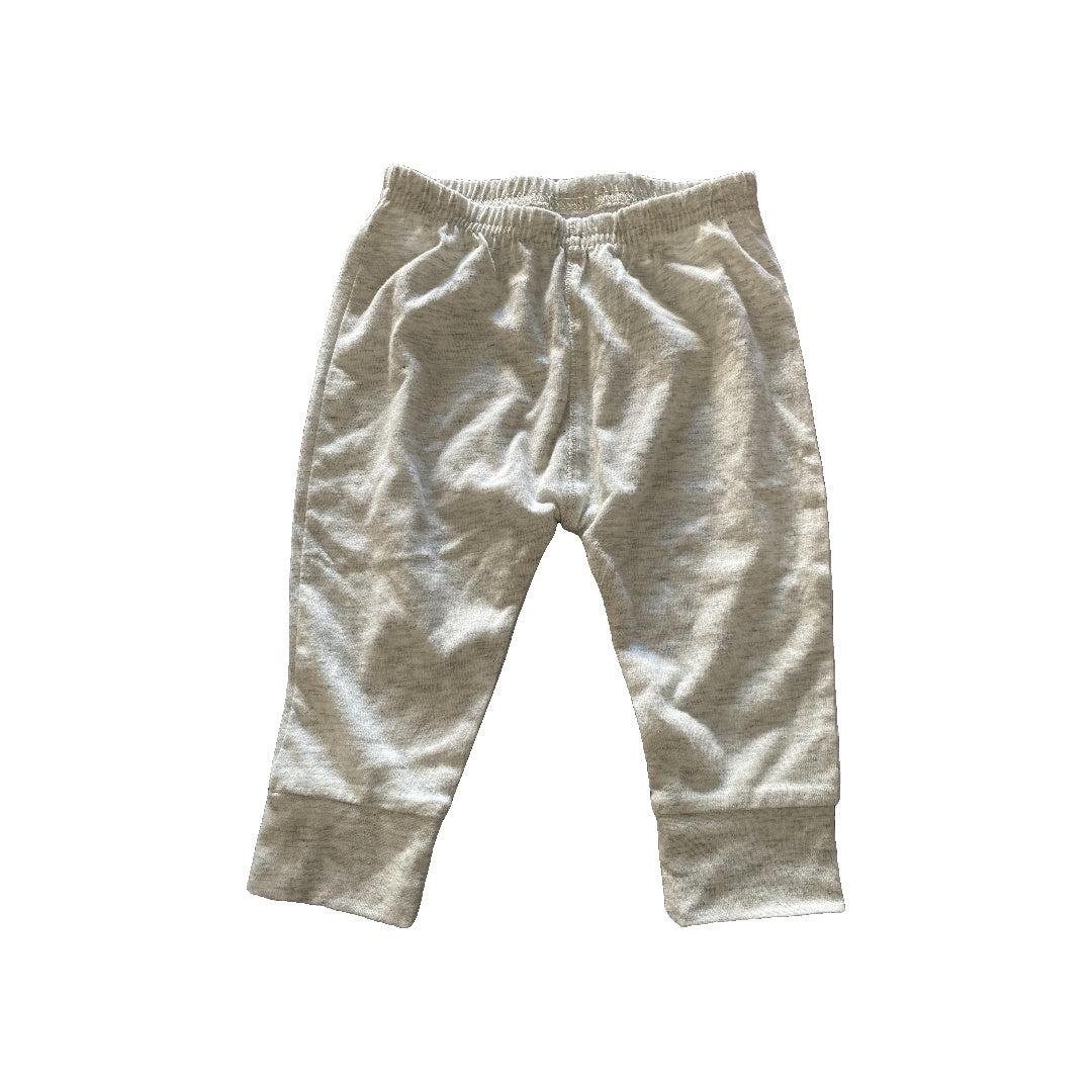 Carters Unisex Heather | White Pants Size: 3-6 months Heather | White