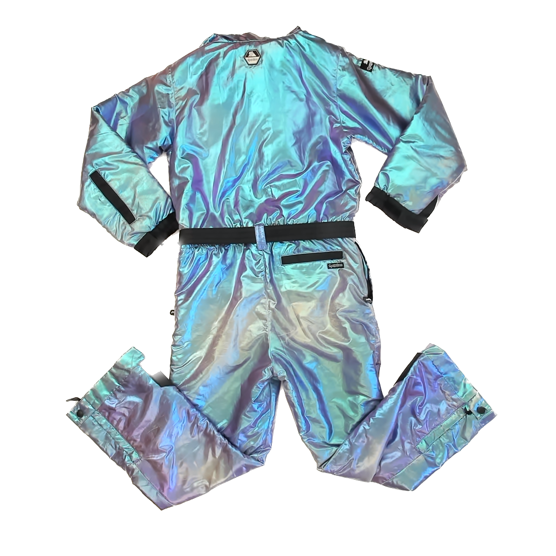 Tipsyelves Girls Iridescent Blue & Purple Snowsuit Size: XL Iridescent Blue & Purple