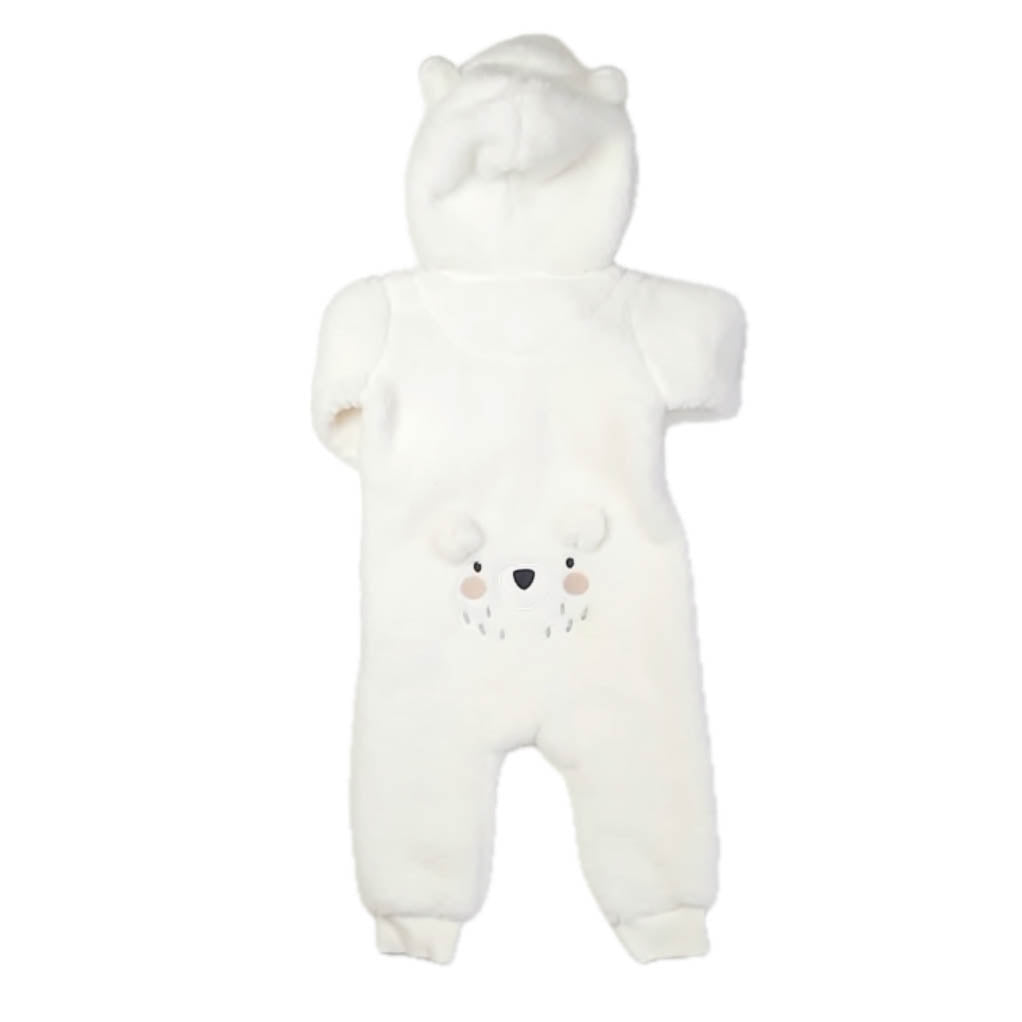 Petit Lem Unisex Ivory Bear Long Sleeve Outfit Size: 9 Months Ivory Bear