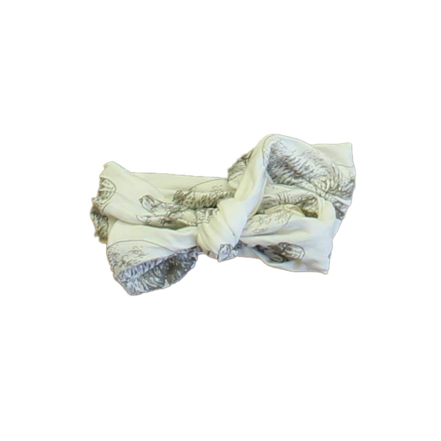 Kate Quinn Girls Ivory Bears Hair Accessory Size: 6-12 Months Ivory Bears