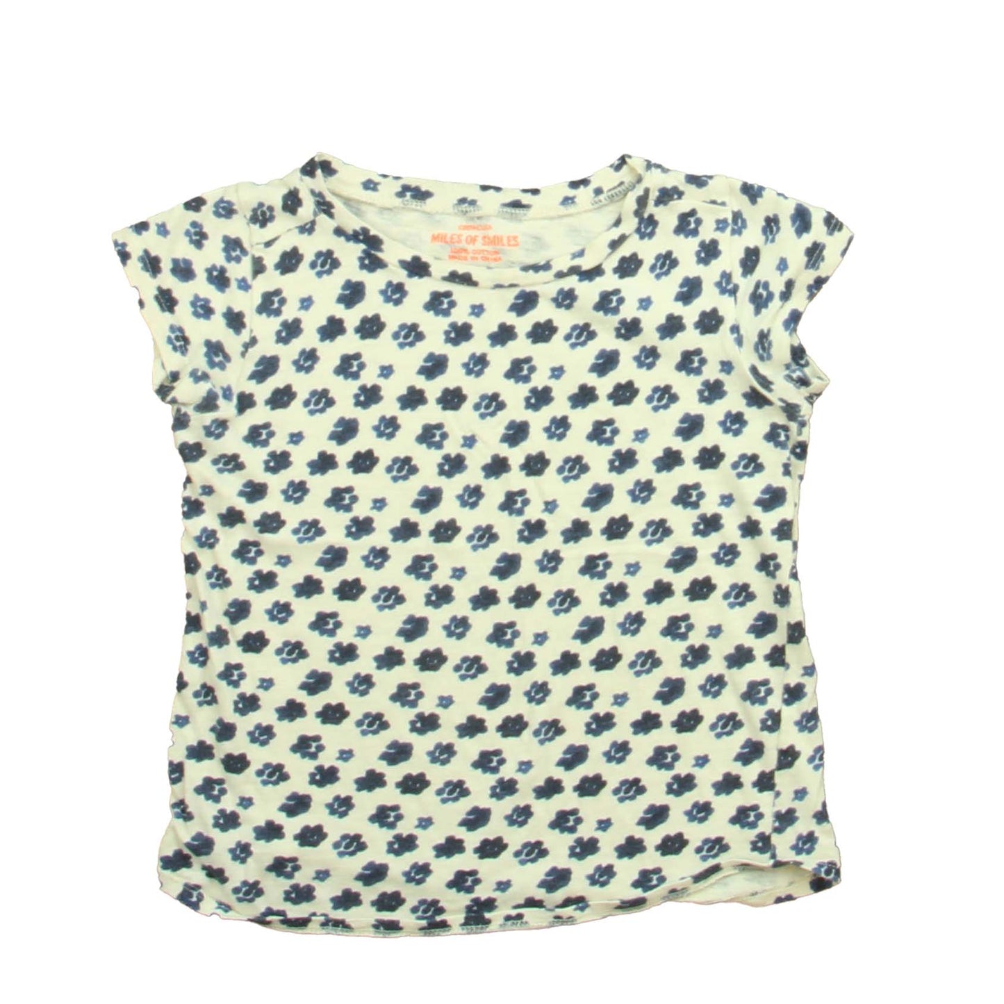 Crewcuts Girls Ivory | Black T-Shirt Size: 4-5T Ivory | Black