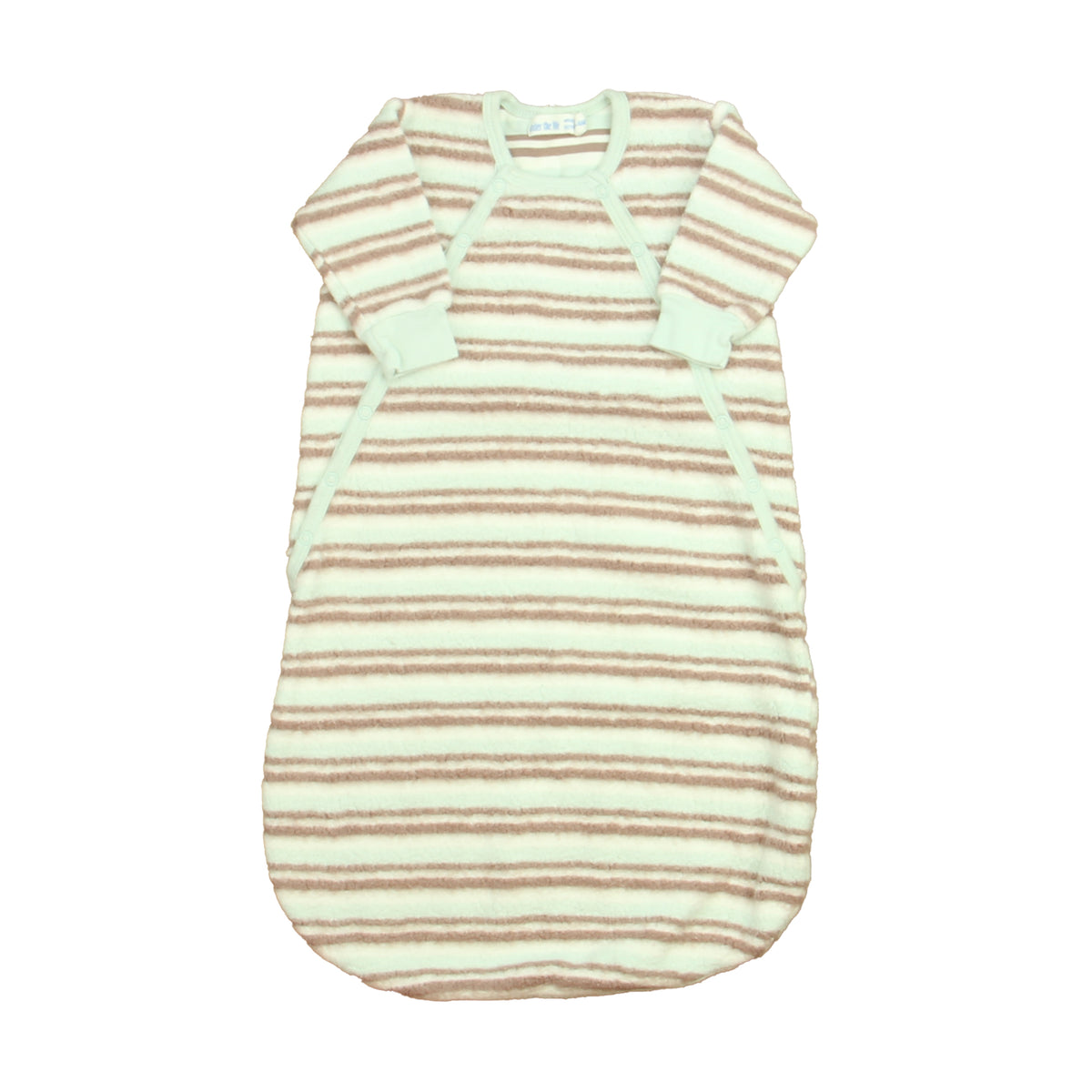 Under the Nile Boys Ivory | Brown | Aqua Sleepsack Size: 0-6 Months Ivory | Brown | Aqua