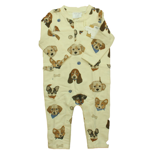 Angel Dear Boys Ivory Dogs Long Sleeve Outfit Size: 6-12 Months Ivory Dogs