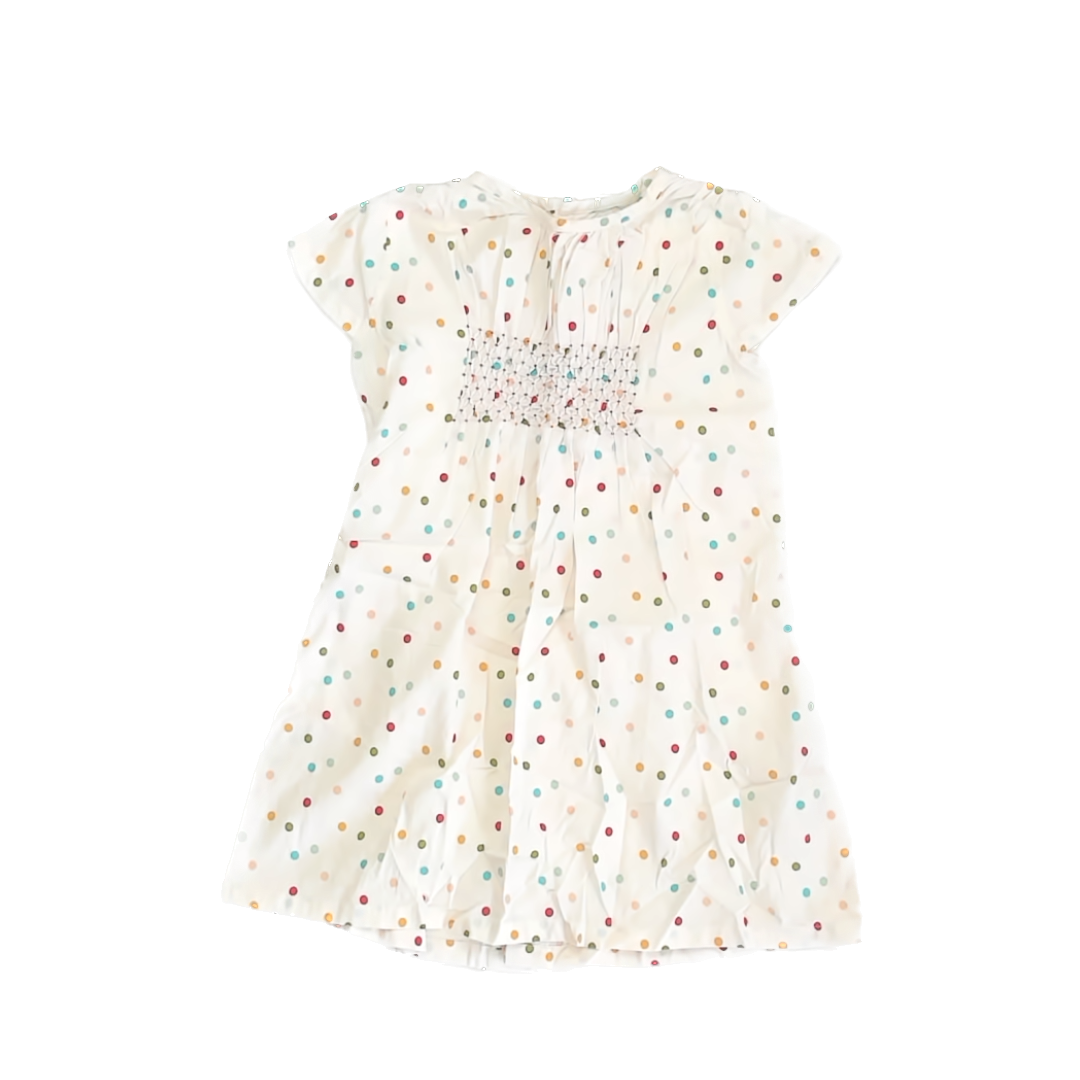 Unknown Girls Ivory Dots Dress Size: 5-6 Years* Ivory Dots