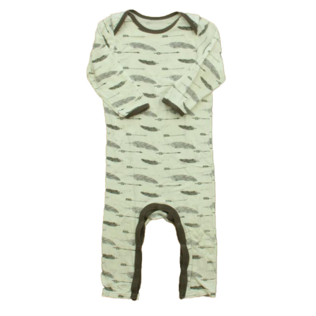 Bestaroo Boys Ivory Feathers 1-piece Non-footed Pajamas Size: 6-12 Months Ivory Feathers