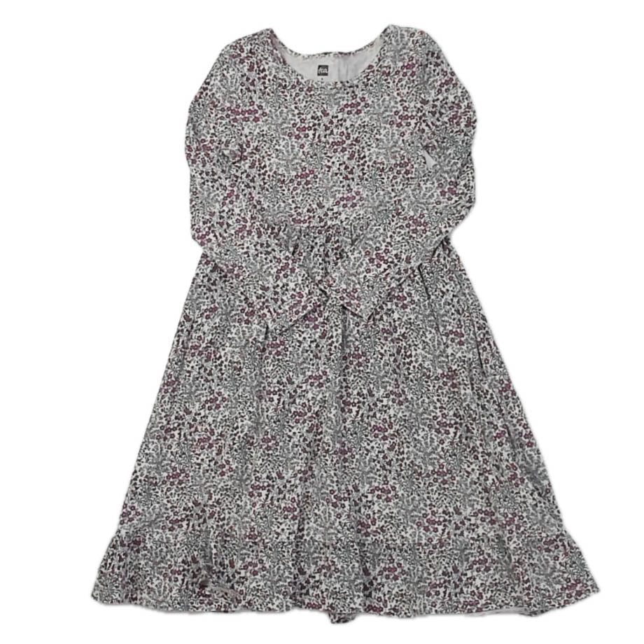 Tea Collection Girls Ivory Floral Dress Size: 5T Ivory Floral