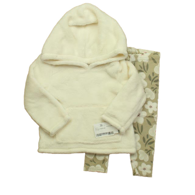 Carter's Girls Ivory Floral Apparel Sets Size: 12 Months