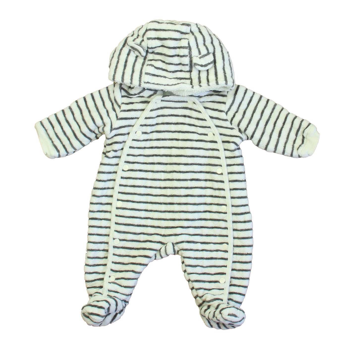 Nordstrom Girls Ivory | Gray Bunting Size: 3 Months Ivory | Gray