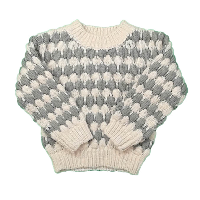 Rylee + Cru Girls Ivory | Green Sweater Size: 2-3T Ivory | Green
