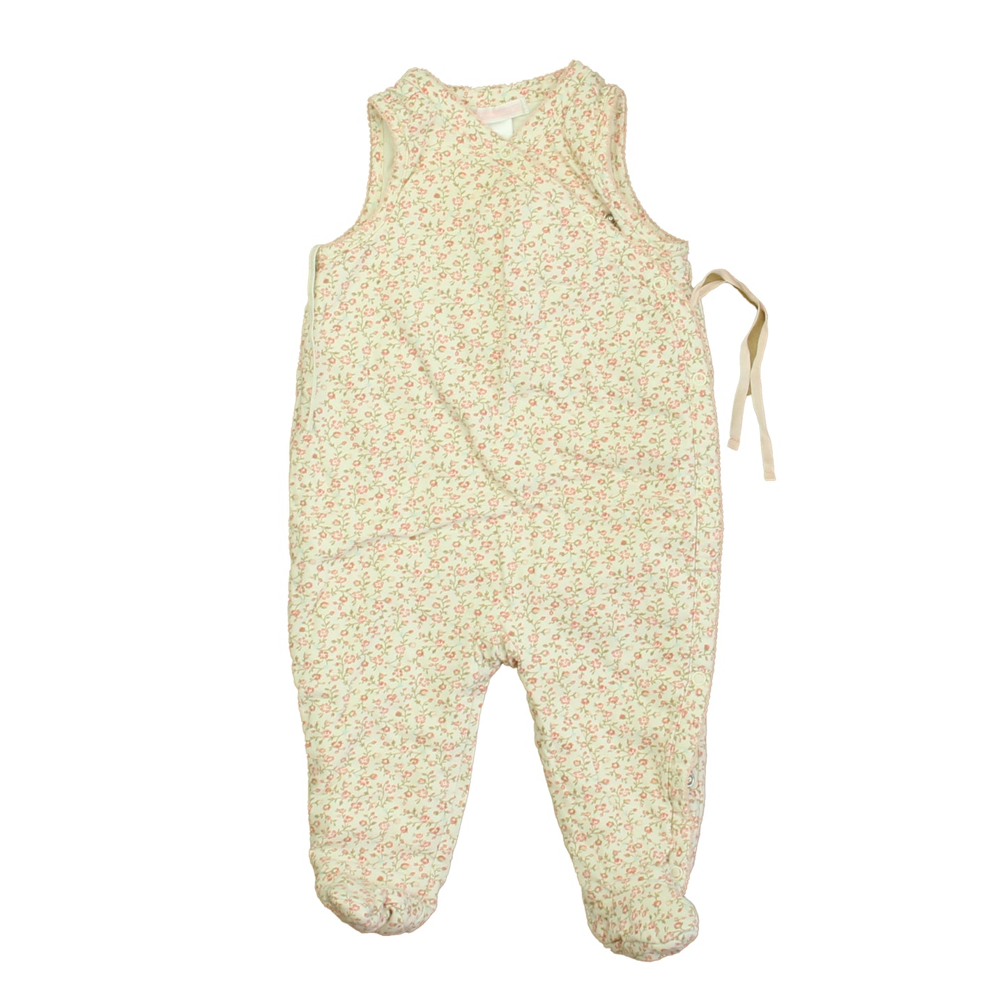 Janie and Jack Girls Ivory | Pink Floral Jumper Size: 3-6 Months