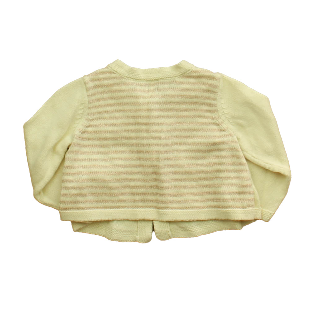 Tea Girls Ivory | Pink Sweater Size: 9-12 Months Ivory | Pink