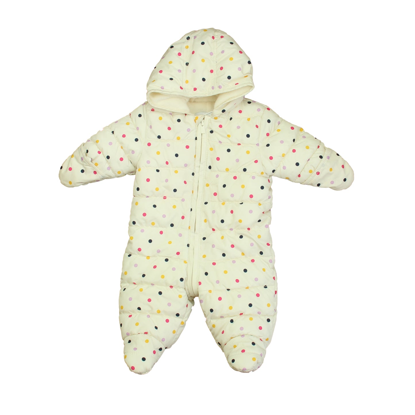 Old Navy Girls Ivory Polk Dots Bunting Size: 3-6 Months Ivory Polk Dots