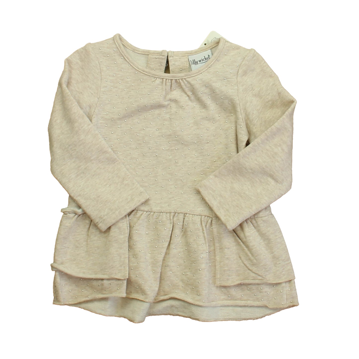Lilly Wicket Girls Ivory | Silver Dress Size: 12 Months