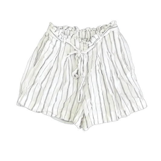 American Eagle Girls Ivory Stripe Shorts Size: Junior XS Ivory Stripe