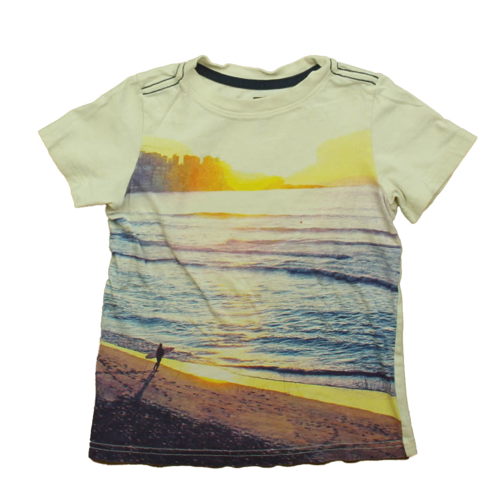 Tea Boys Ivory Sunset T-Shirt Size: 5T
