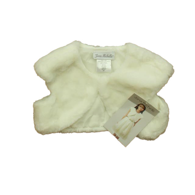 Jona Michelle Girls Ivory Vest Size: 2T Ivory