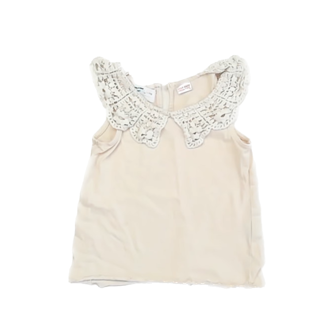 Zara Girls Ivory Tank Top Size: 5T Ivory