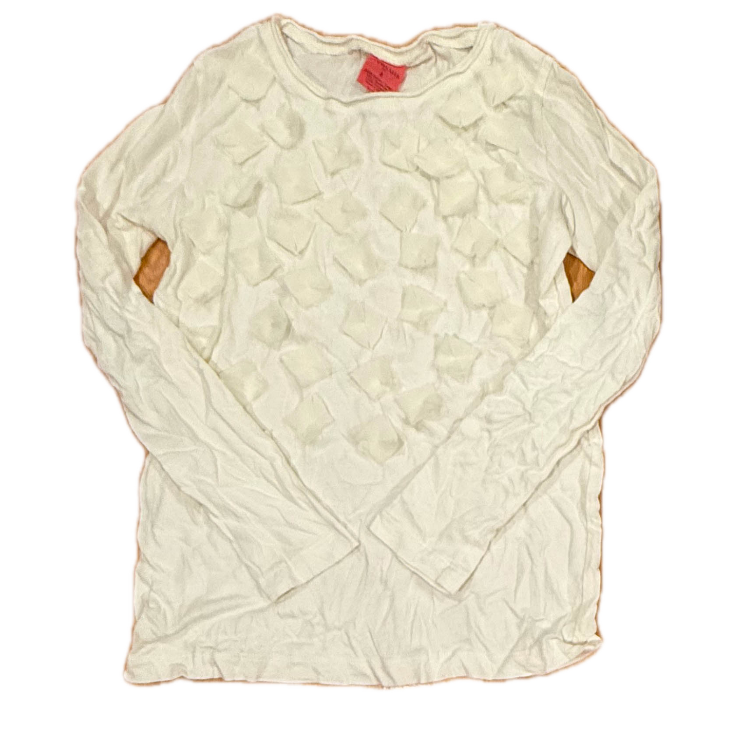 Crewcuts Girls Ivory Long Sleeve T-Shirt Size: 8 Years Ivory