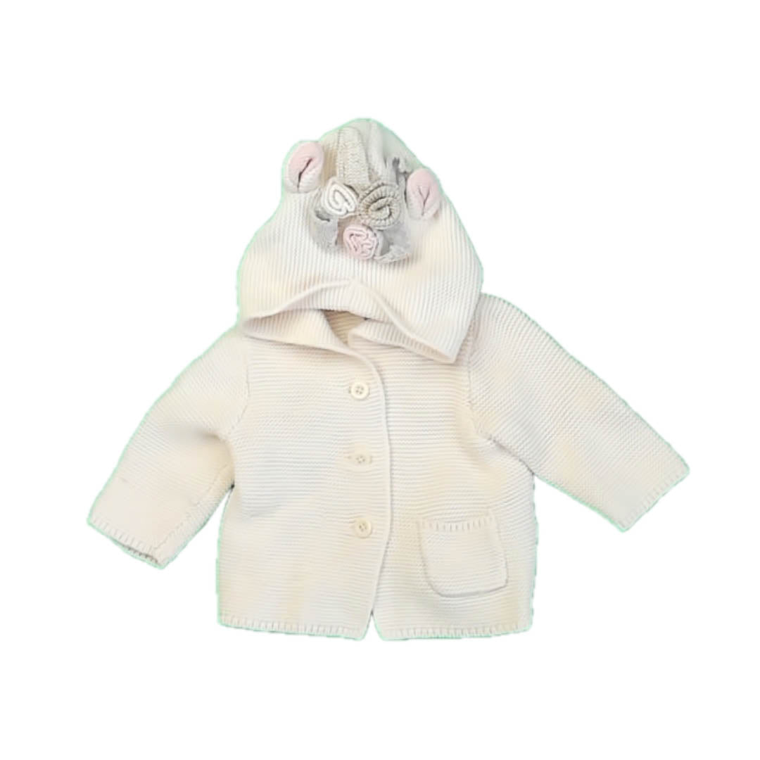 Gap Girls Ivory Cardigan Size: 3-6 Months Ivory