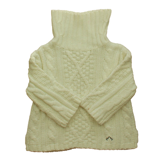 Nanos Girls Ivory Sweater Size: 6 Years Ivory