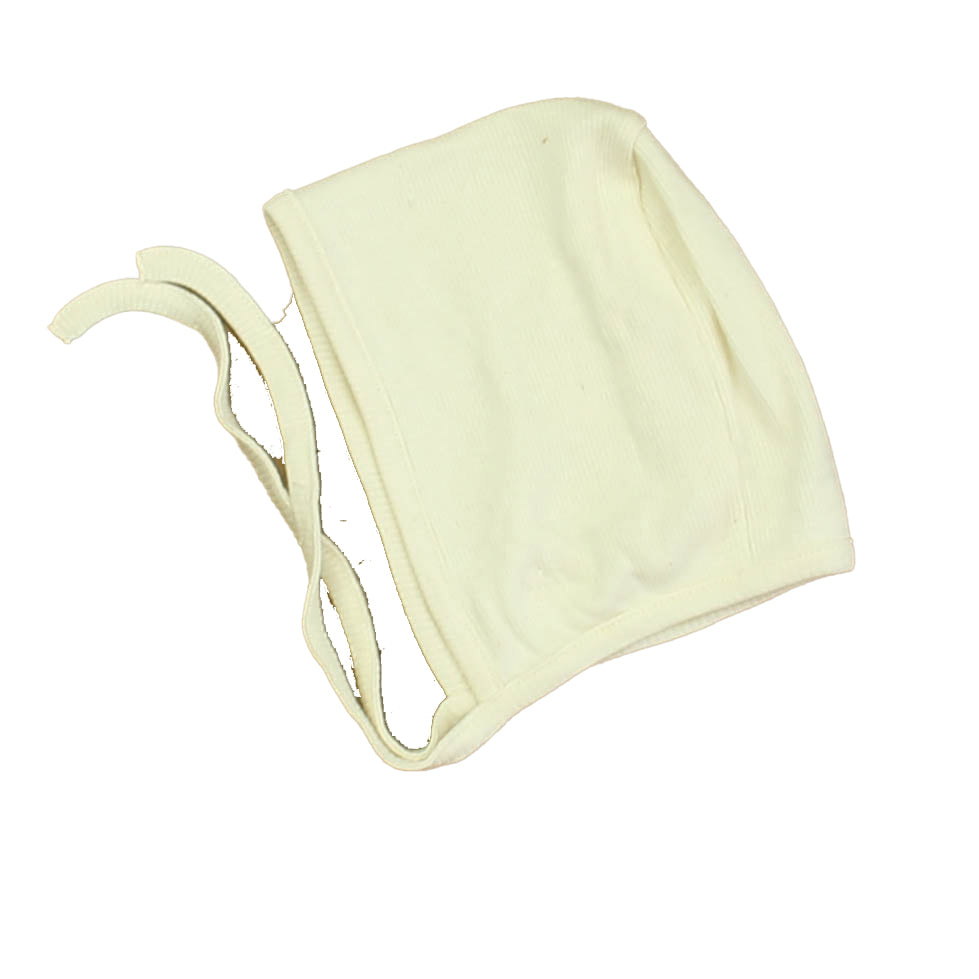 Bebe Organic Unisex Ivory Hat Size: 6 Months Ivory