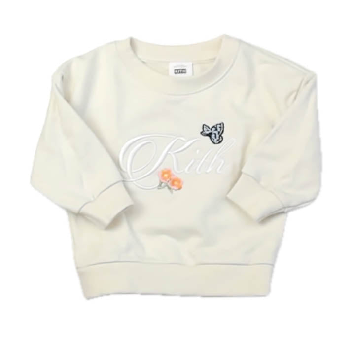Kith Girls Ivory Sweatshirt Size: 9-12 Months Ivory
