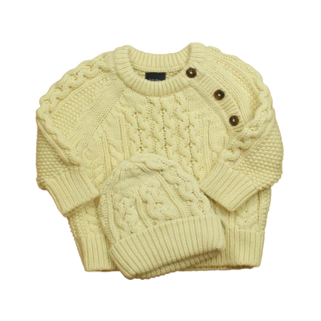 Gap Unisex Ivory Sweater Size: 3-6 Months Ivory