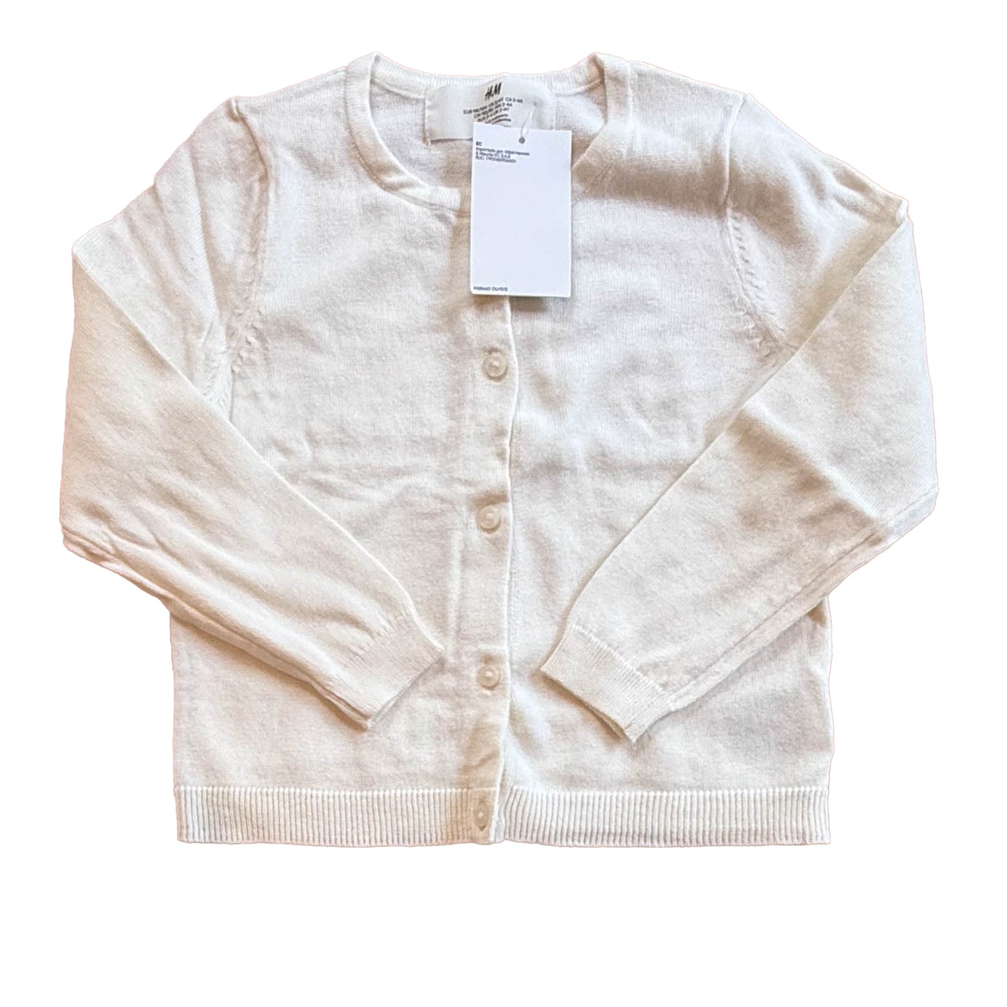 H&M Girls Ivory Cardigan Size: 3T Ivory