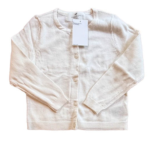 H&M Girls Ivory Cardigan Size: 3T Ivory