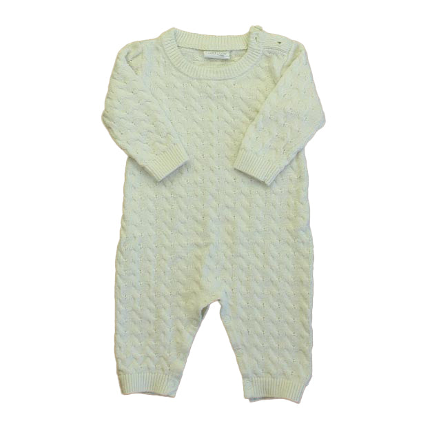 Cuddl Duds Boys Ivory Long Sleeve Outfit Size: 3 Months Ivory