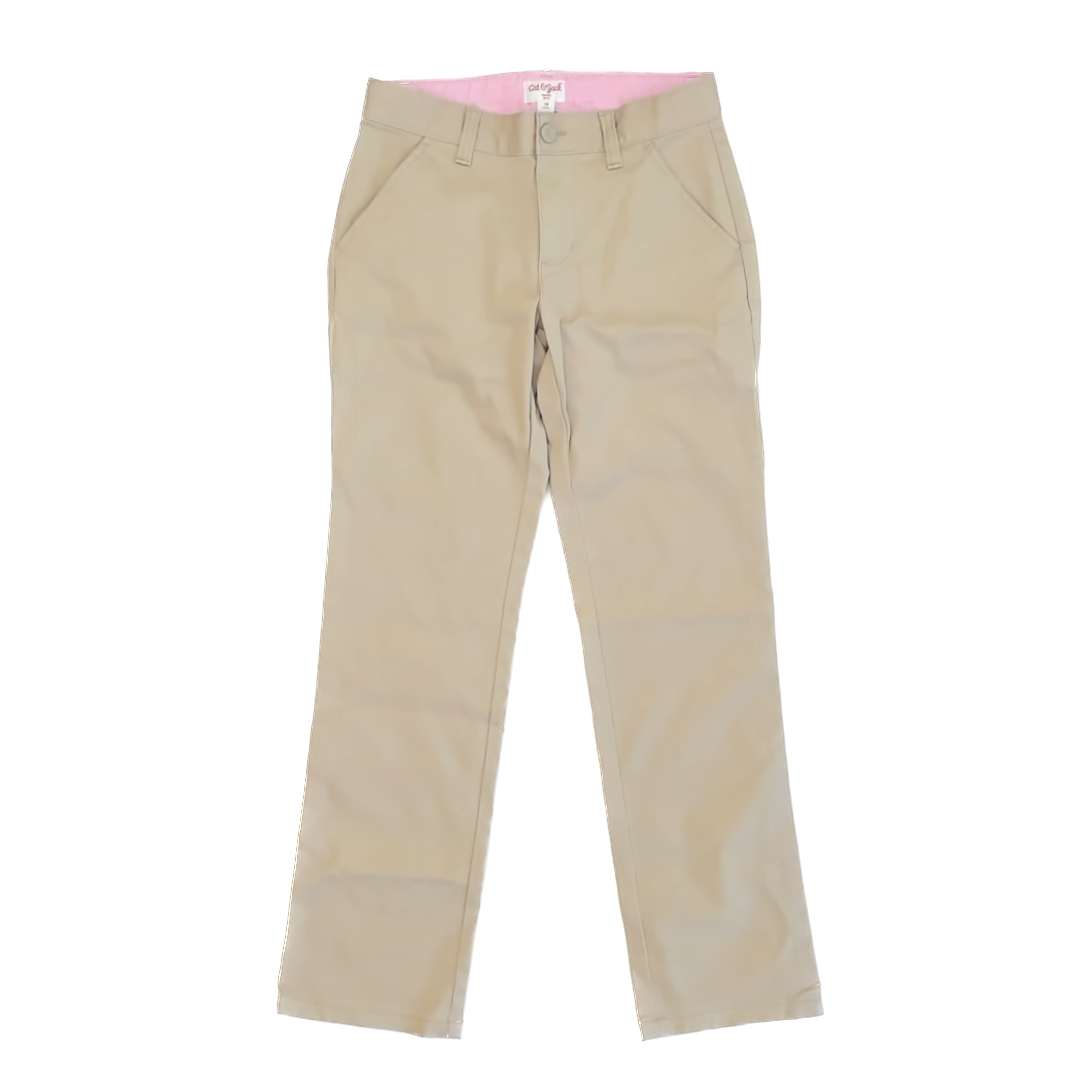 Cat & Jack Boys Khaki Slacks Size: 12 Years Khaki