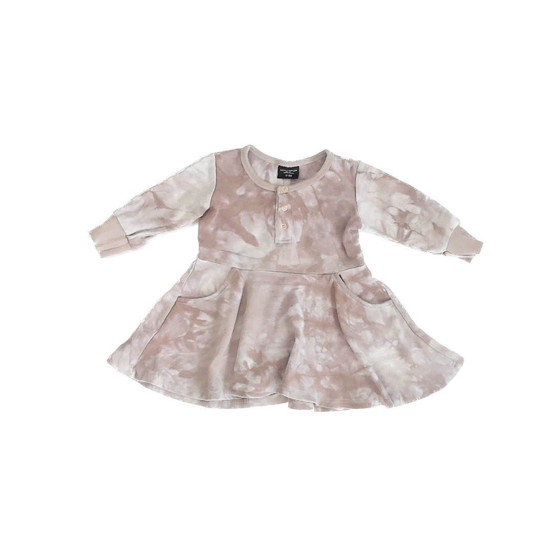 Little Bipsy Girls Khaki Dress Size: 12-18 Months Khaki