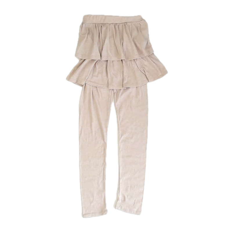 Unknown Brand Girls Khaki Leggings Size: 8 Years Khaki