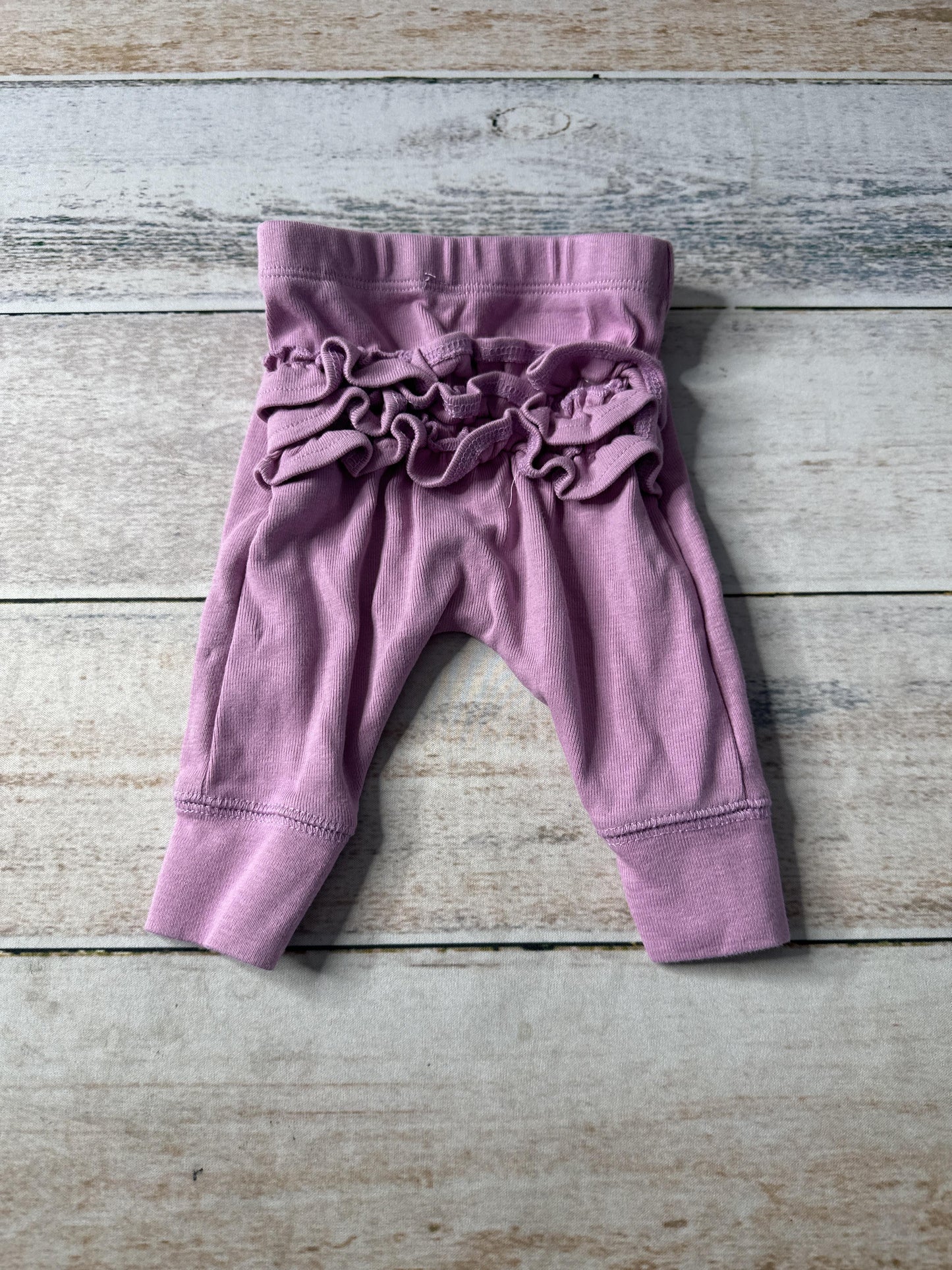 Oliver & Rain Unisex Lavender Pants Size: 3 months Lavender