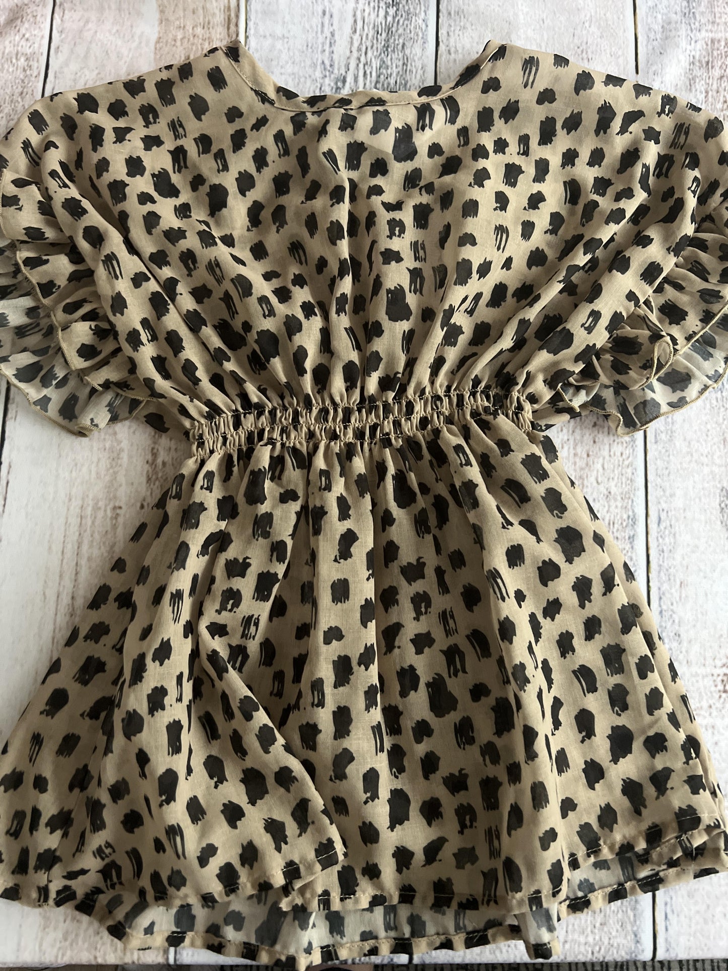 Tiny Tribe Girls Leopard print Shirt Size: 4T Leopard print