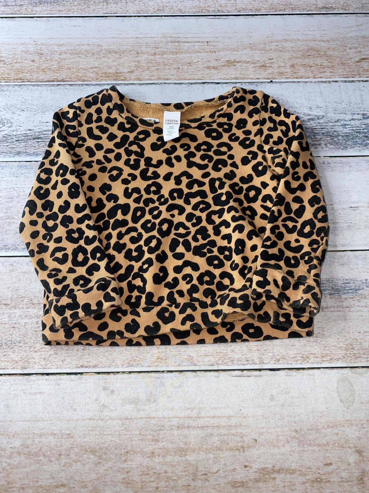 Harper Canyon Girls Leopard print Sweater Size: 18 months Leopard print