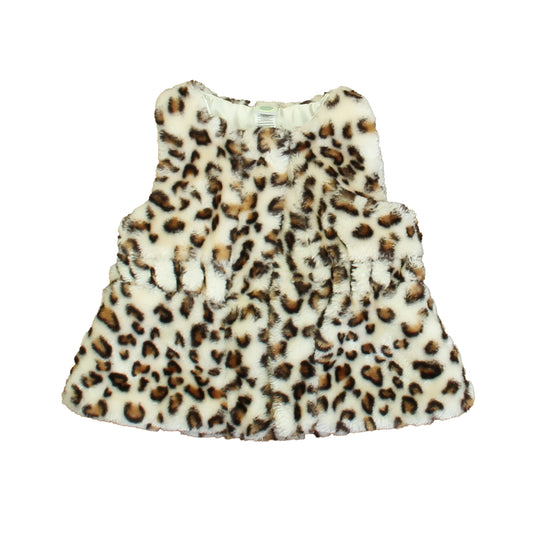 Little Me Girls Leopard Vest Size: 12 Months Leopard