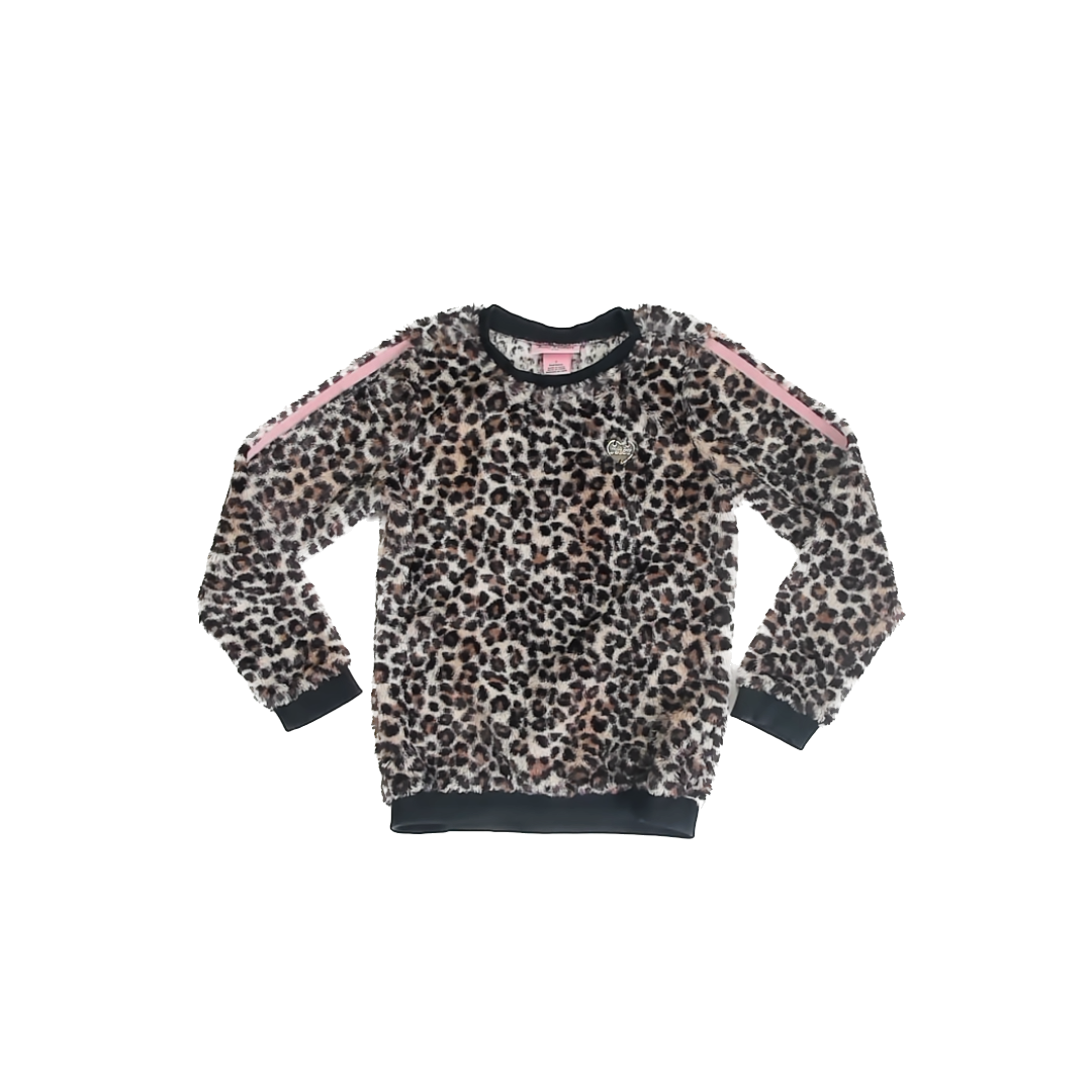 Juicy Couture Girls Leopard Sweatshirt Size: 7 Years Leopard