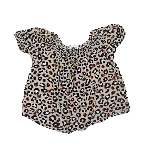 Persaya Girl Girls Leopard Blouse Size: 4-5T Leopard
