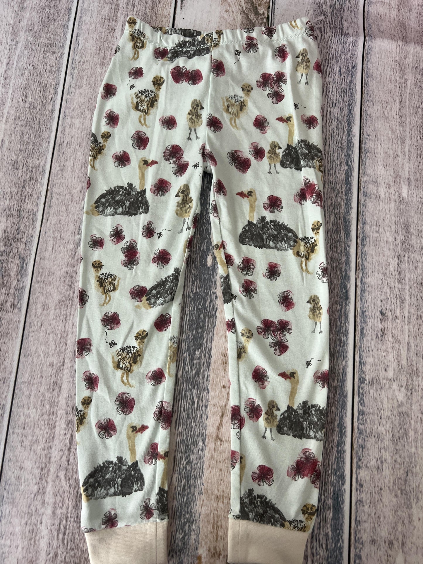 Burt's Bees Girls Light Blue | animals Pajamas Size: 5 Light Blue | animals