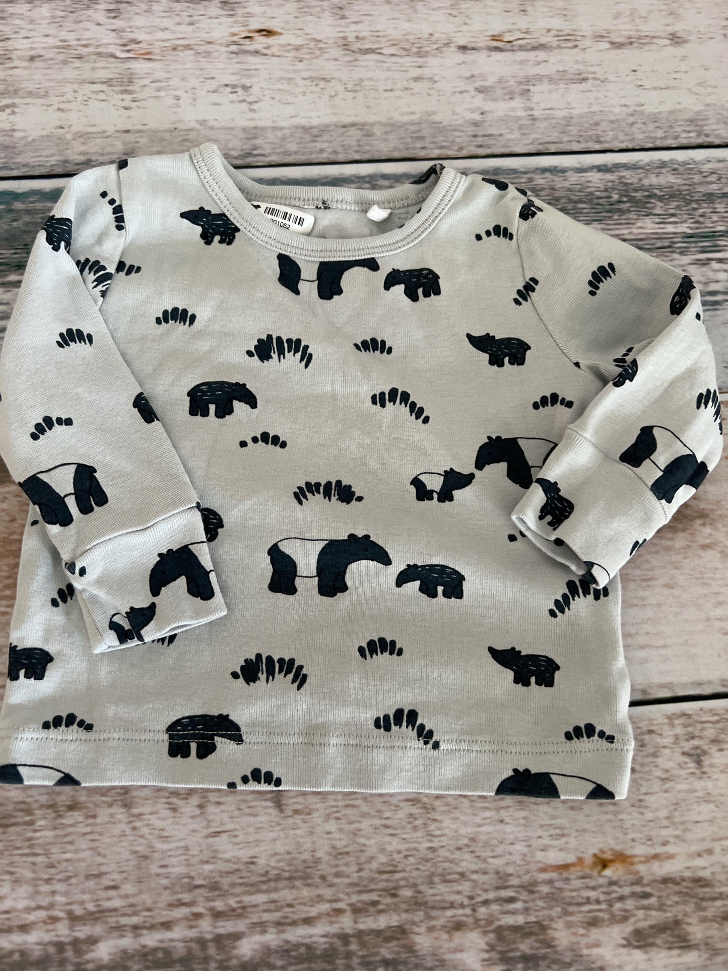 Oliver & Rain Unisex Light Blue | bears Pajamas Size: 6 months Light Blue | bears