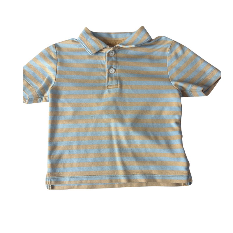 Nordstrom Boys Light Blue | Cream Polo Shirt Size: 2T Light Blue | Cream