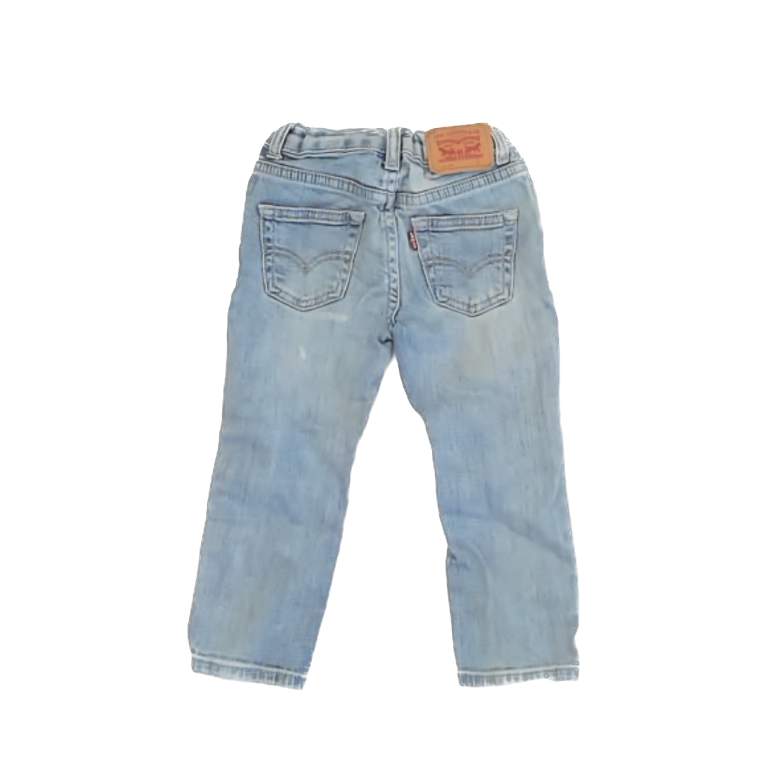 Levi's Unisex Light Blue Denim Jeans Size: 3T Light Blue Denim