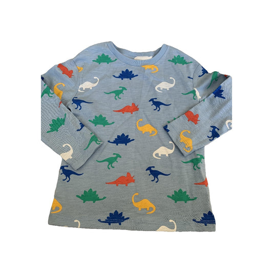Little Me Boys Light Blue | Dinosaur Long Sleeve T-Shirt Size: 24 months Light Blue | Dinosaur