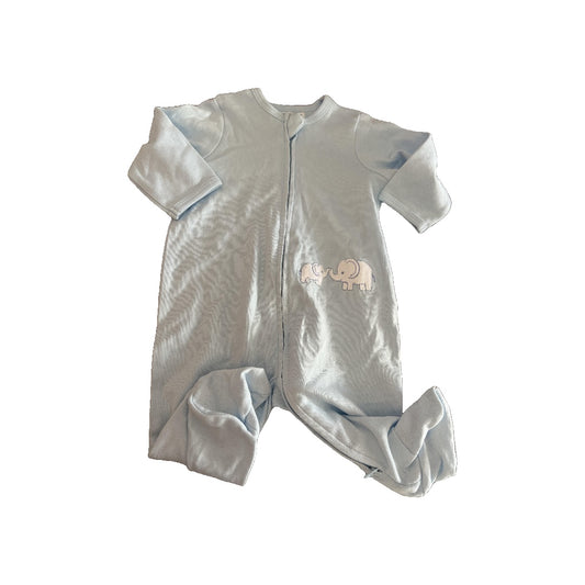 Little Me Boys Light Blue | Elephant Pajamas Size: 3 months Light Blue | Elephant