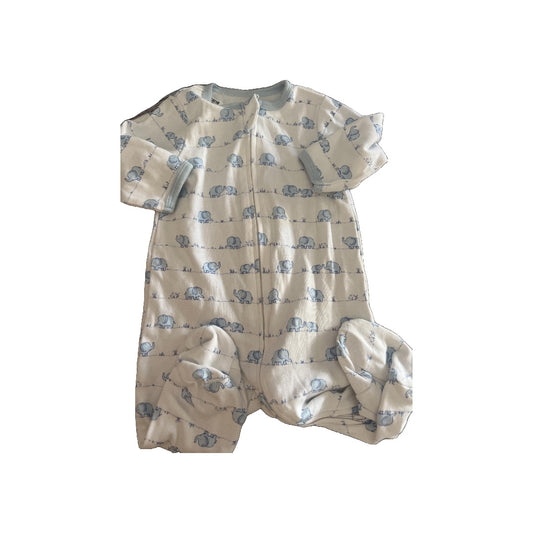Little Me Boys Light Blue | Elephant Pajamas Size: 3 months Light Blue | Elephant