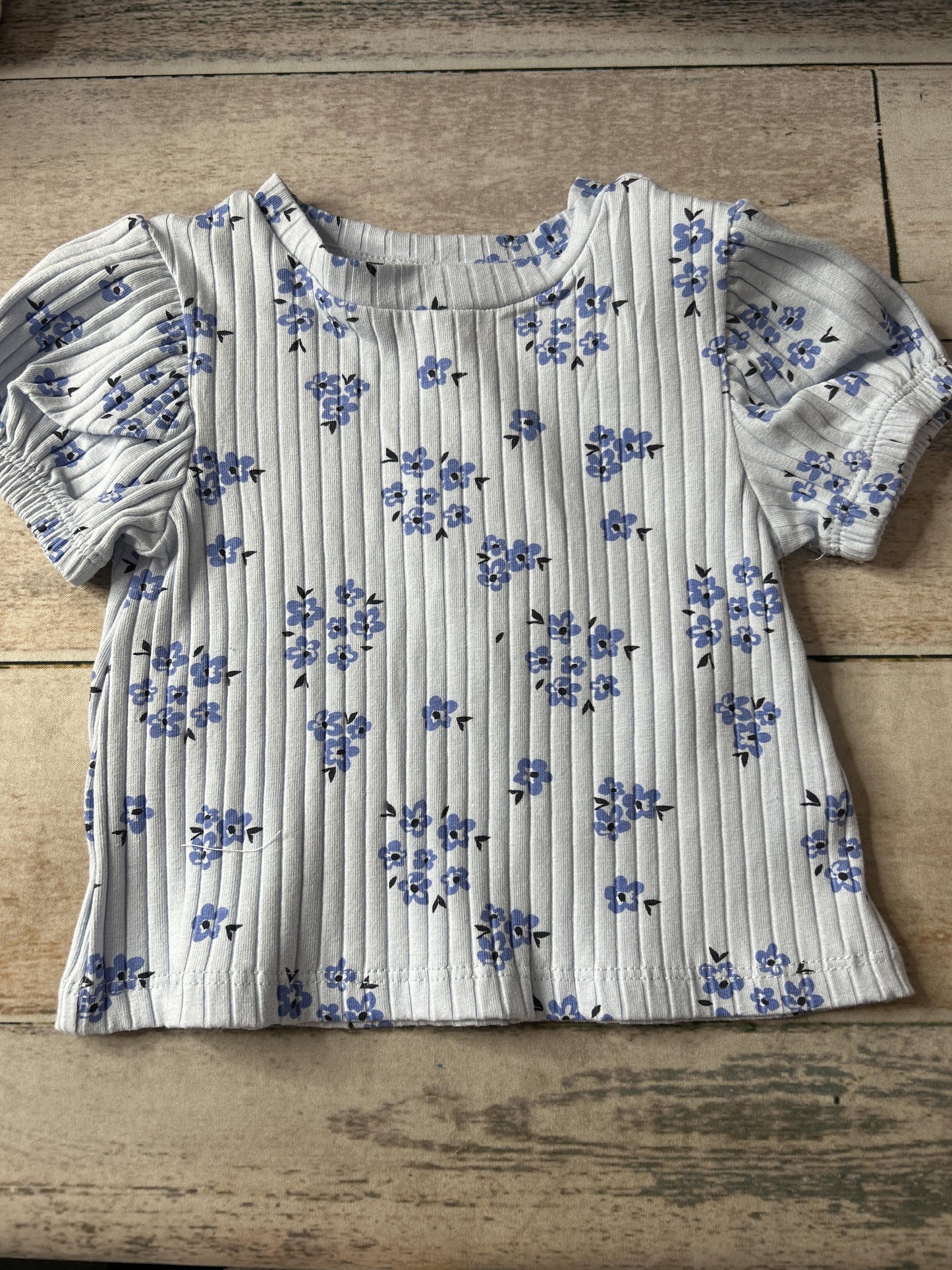 Jessica Simpson Girls Light Blue | Flowers Shirt Size: 12M Light Blue | Flowers