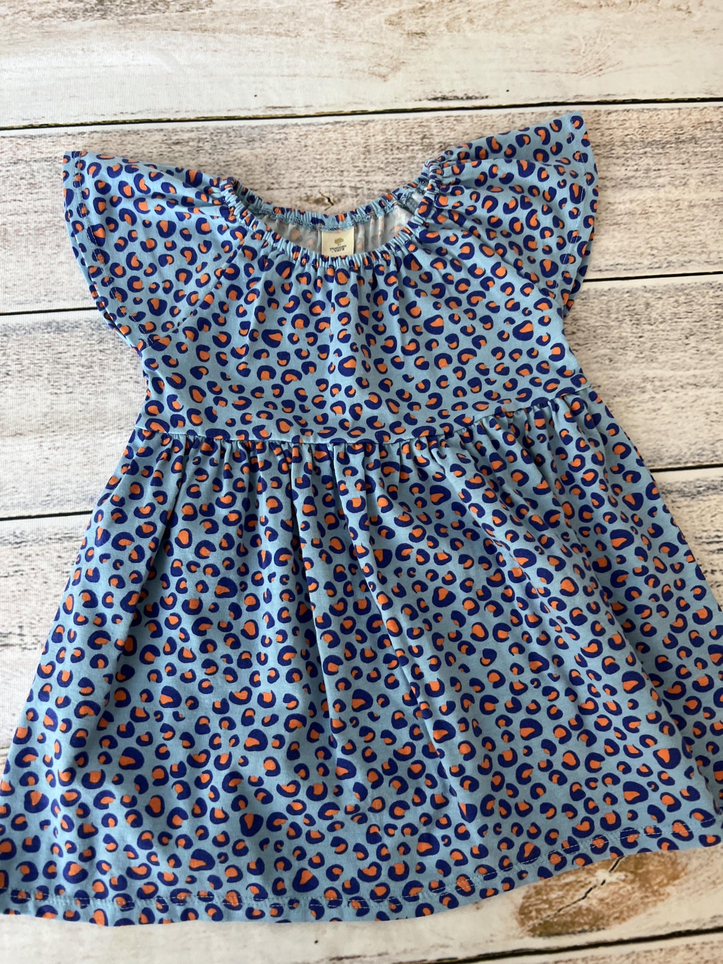 Tucker + Tate Girls Light Blue | Leopard print Dress Size: 12 months Light Blue | Leopard print