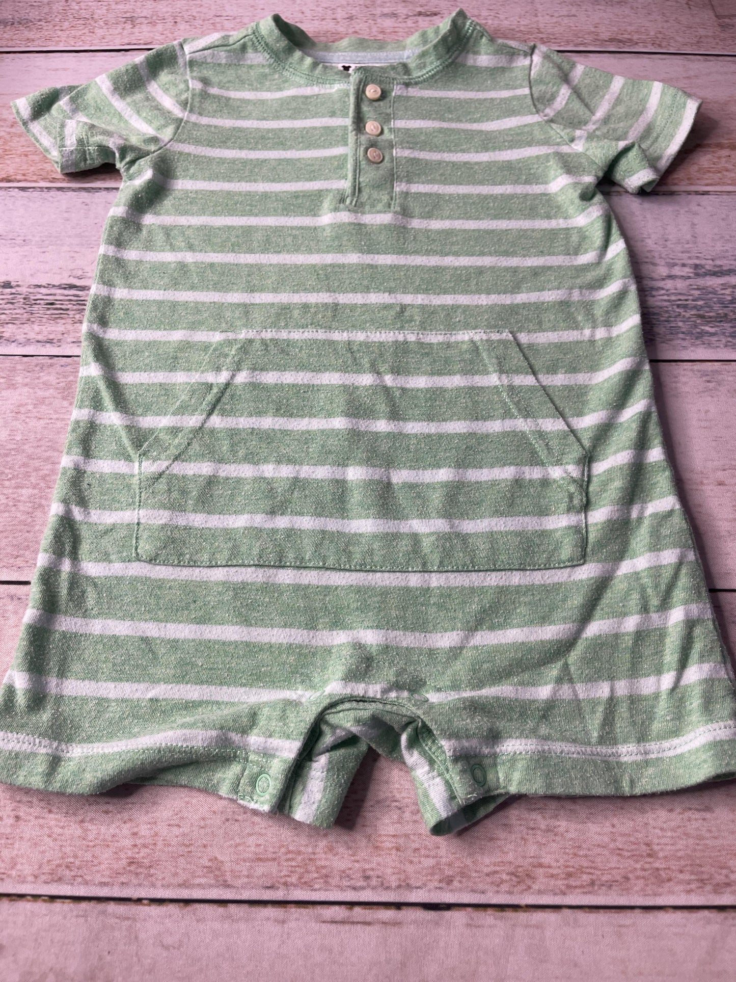 Primary Unisex Light Blue | light green Romper Size: 18-24 months Light Blue | light green