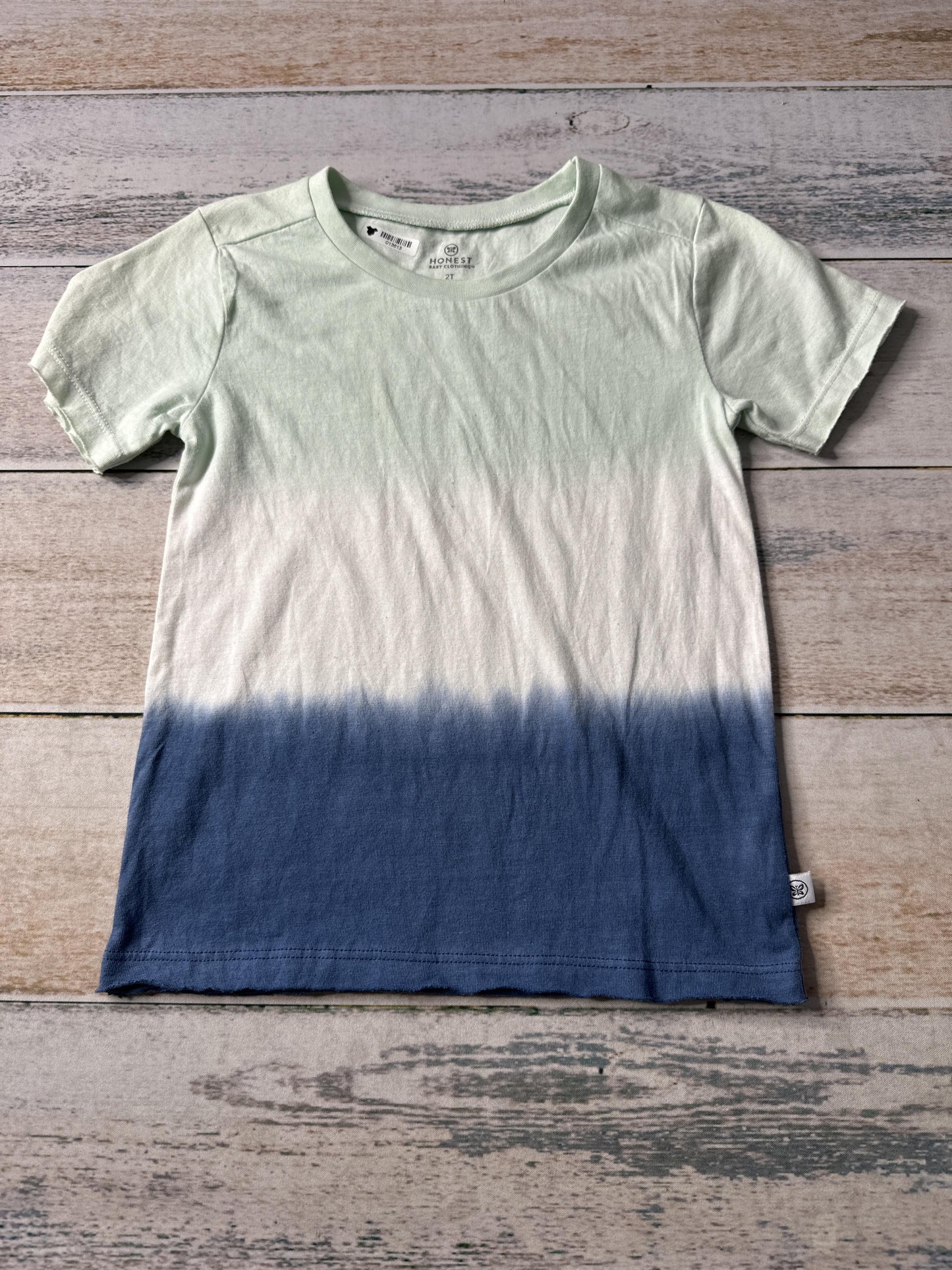 Honest co Boys Light Blue | Mint | Tie Dye T-Shirt Size: 2T Light Blue | Mint | Tie Dye